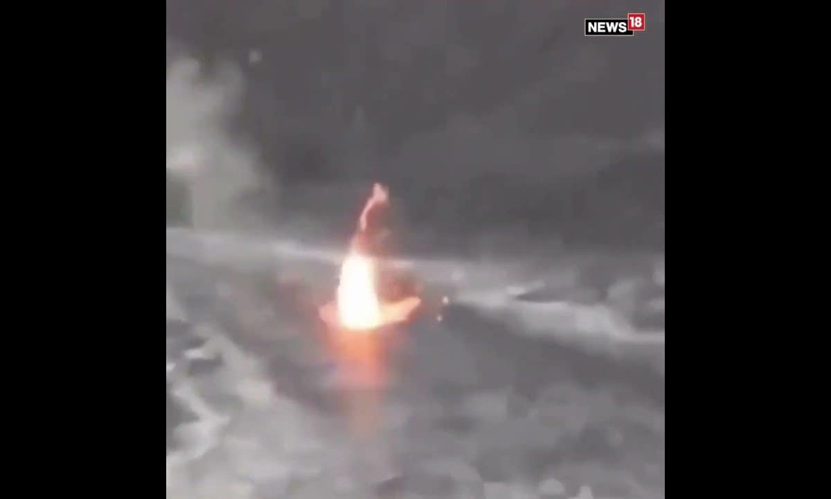 Viral Video What Happens When A Human Falls In Lava Lake shorts