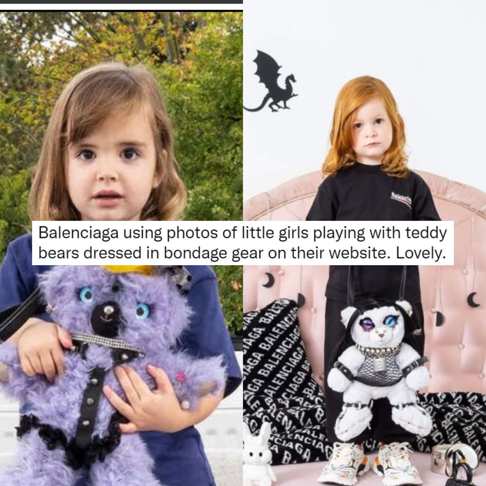 Balenciaga Slammed Over 'Disturbing' Ads Showing Little Girls With Teddies  in Bondage Gear - News18