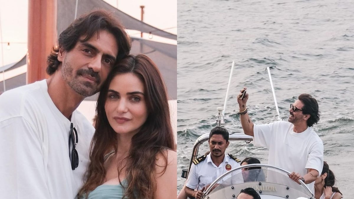 Gabriella Demetriades Throws a Yacht Party as Boyfriend Arjun Rampal Turns 50