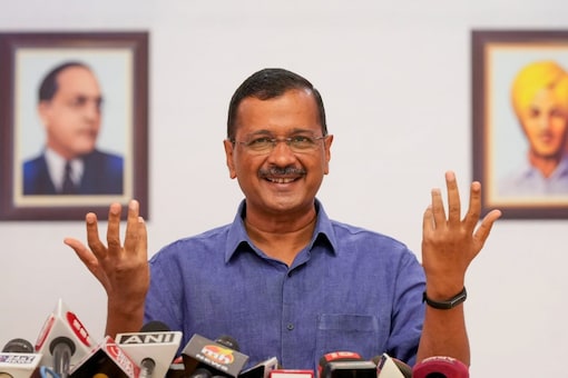 Delhi CM and AAP supremo Arvind Kejriwal during a press conference. (PTI Photo/File)