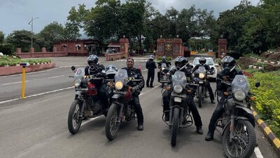 Indiana Marine Riders Indian Navy 'Sea Bikers' on Motorcycle Expedition Across North East ...