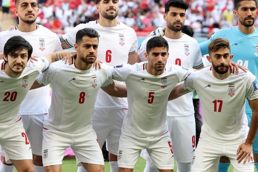 Iranian football team at the FIFA World Cup 2022 in Qatar (Twitter)