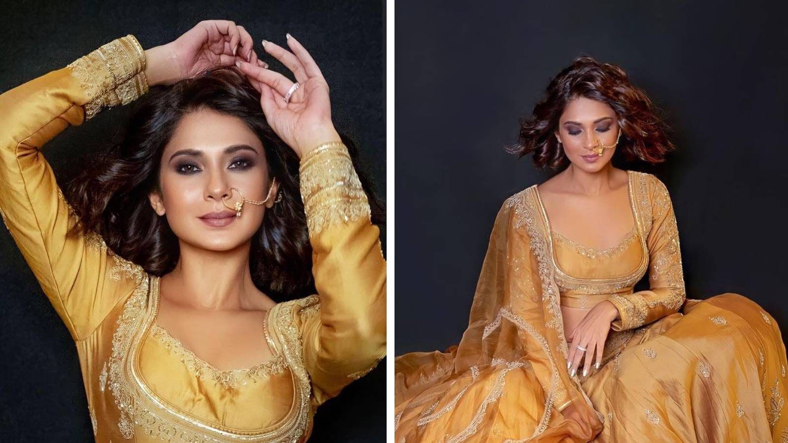 Jennifer Winget Exudes Elegance In Embroidered Yellow Lehenga, Check Out  The Diva's Most Stunning Ethnic Wear Looks - News18