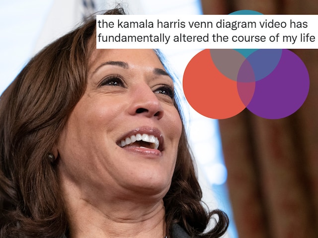Kamala Harris loves her Venn diagrams. (Photo: AP)