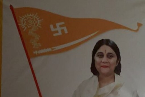 Chaudhuri said she wanted to recite Hanuman Chalisa at the Idgah last year, too, but claimed that the district administration denied permission and created obstacles. (Rajyashree Chaudhuri/Twitter)
