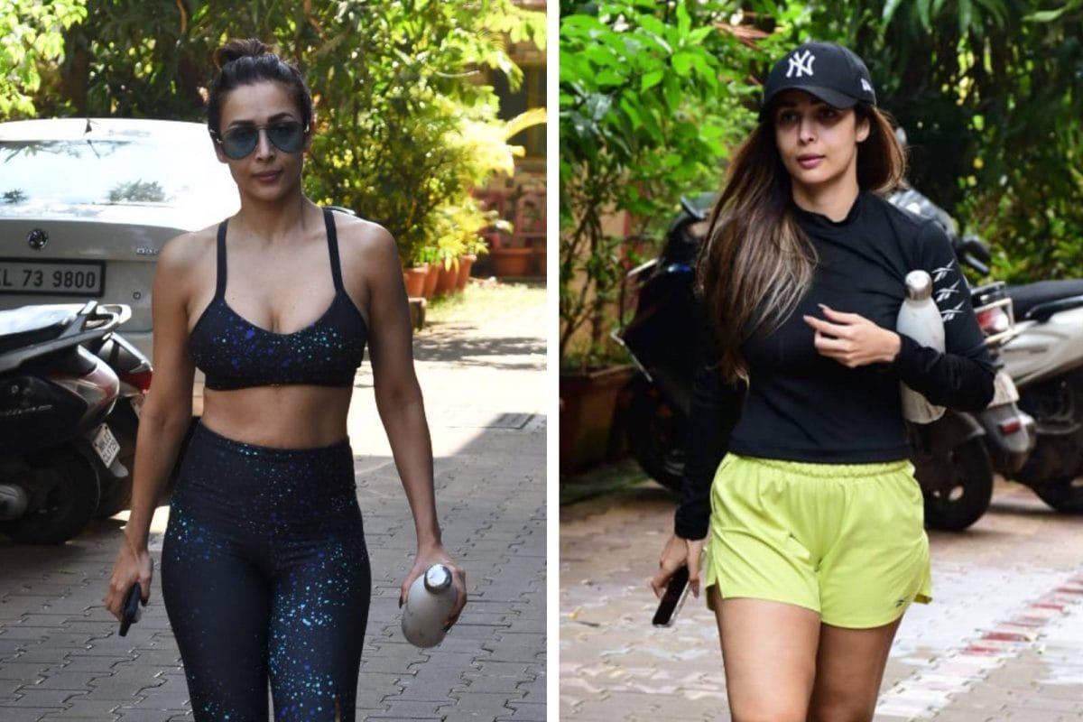 Malaika Arora Struts Out In A Grey Sports Bra and Leggings in Mumbai Rains:  HOT Pics! - News18