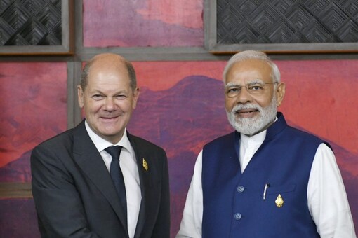 PM Modi and German Chancellor Scholz held bilateral talks in the Indonesian resort city of Bali on November 16 last year on the sidelines of the G-20 summit. (File photo/Narendra Modi Twitter handle)