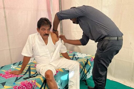 The senior leader received first aid at the Yatra camp. (Photo: ANI)