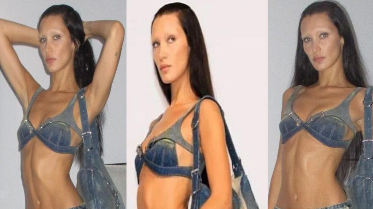 Bella Hadid Shines in a Stunning Givenchy Denim Atop Denim Outfit, Keeps It Sleek and Sharp