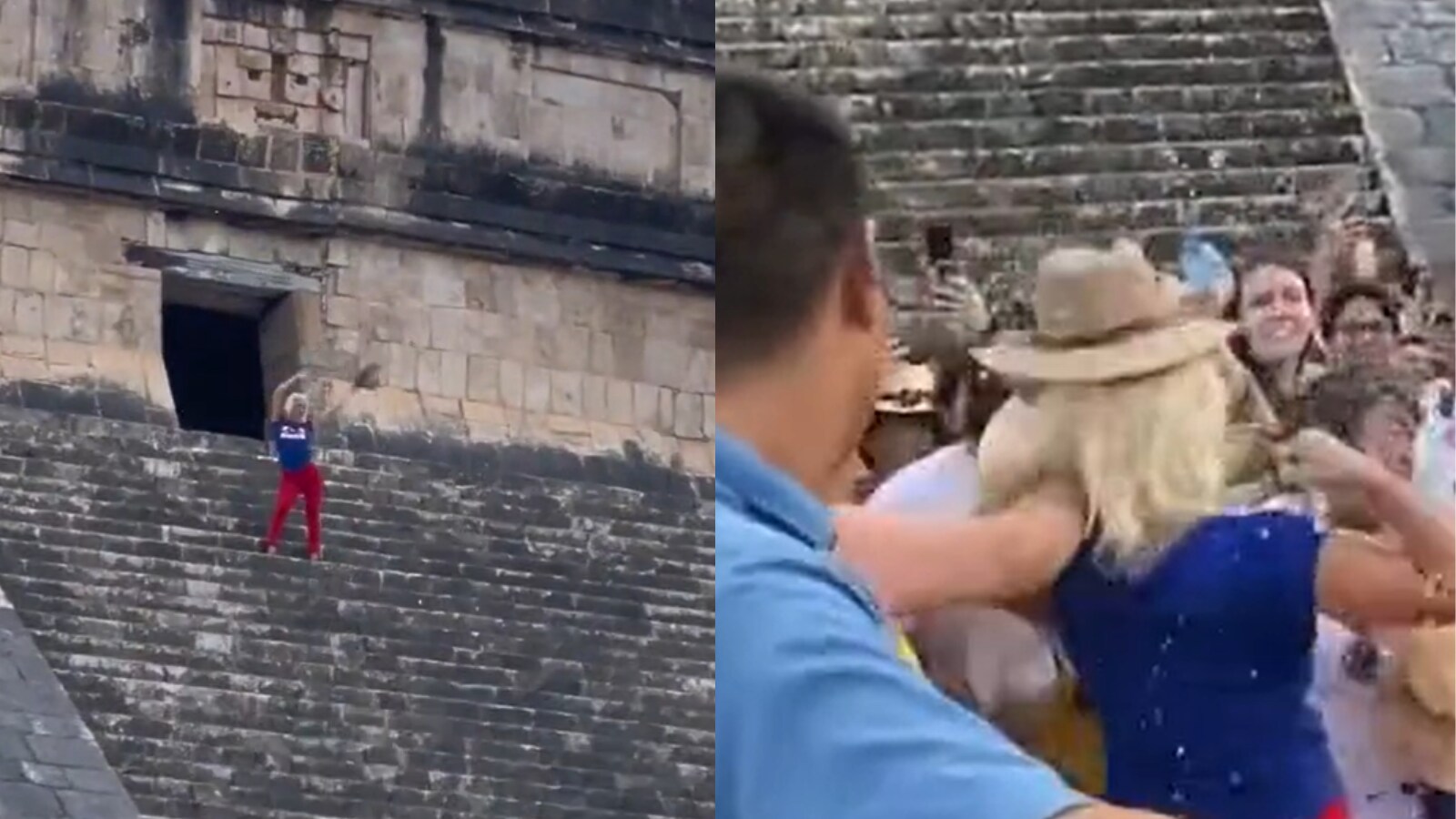 WATCH Woman Booed for Climbing, Dancing on Ancient Mayan Pyramid in Mexico