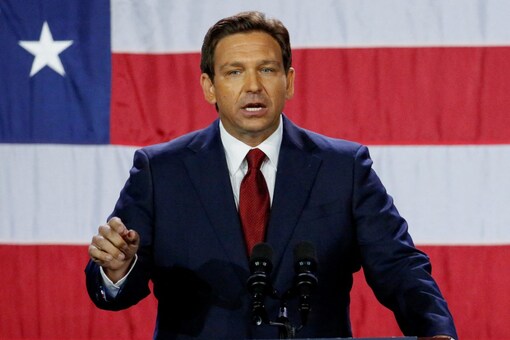 Republican Florida Governor Ron DeSantis speaks during his 2022 U.S. midterm elections night party in Tampa, Florida, US (Image: Reuters)