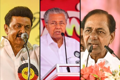 Tamil Nadu CM MK Stalin, Kerala CM Pinarayi Vijayan and Telangana CM K Chandrasekhar Rao have accused the respective governors of doing the BJP’s political bidding in the states. 