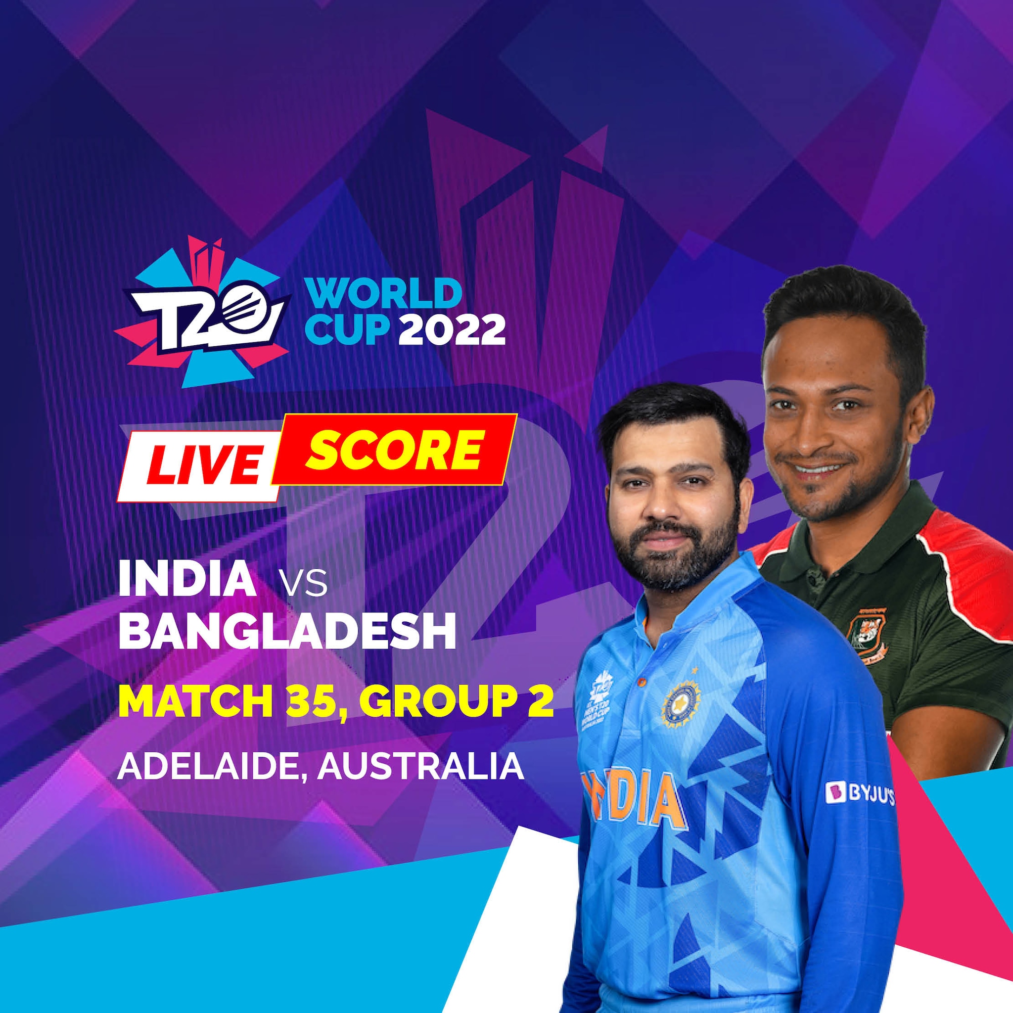 India vs Bangladesh Highlights T20 World Cup 2022 Updates Virat Kohli Shines as IND Beat BAN by 5 Runs Via DLS Method