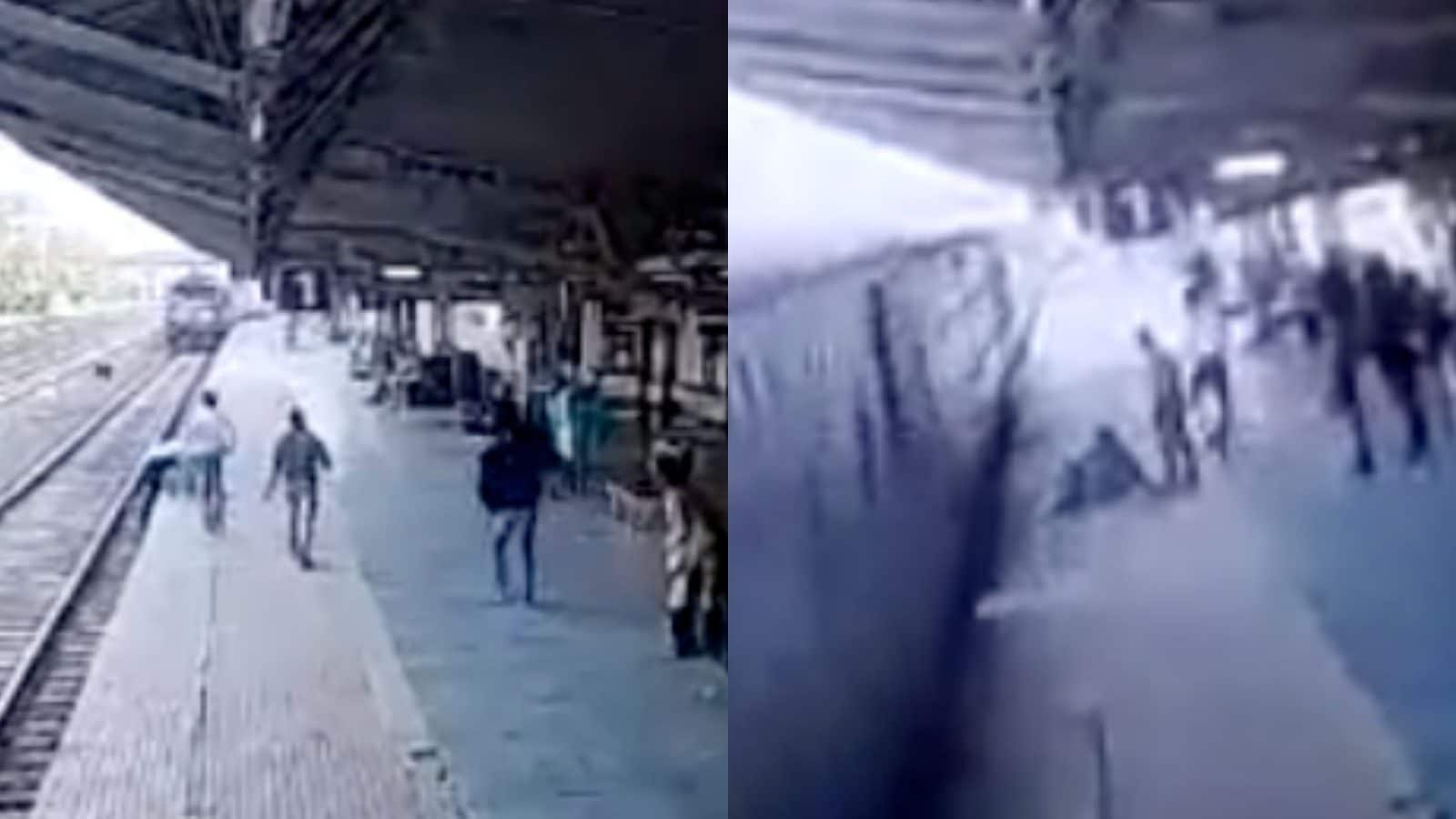 WATCH: Alert Station Master Saves Woman From Being Run Over By Train In MP