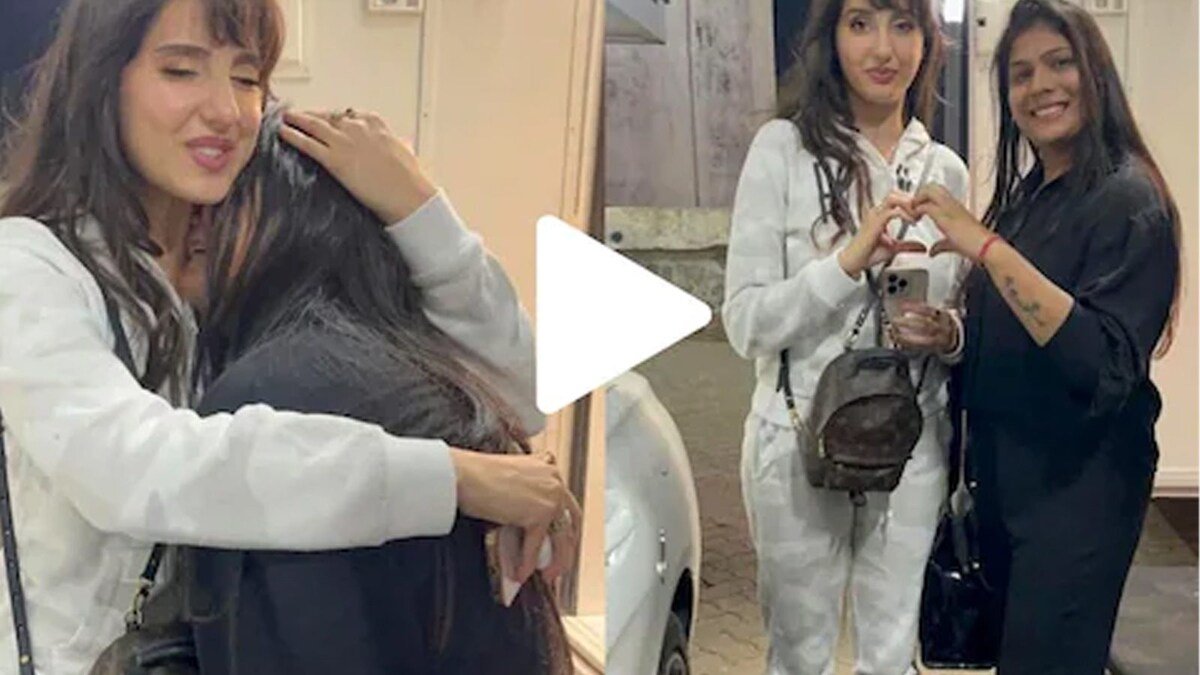 Watch: Fan Tears up While Meeting Nora Fatehi, Hugs and Touches her ...