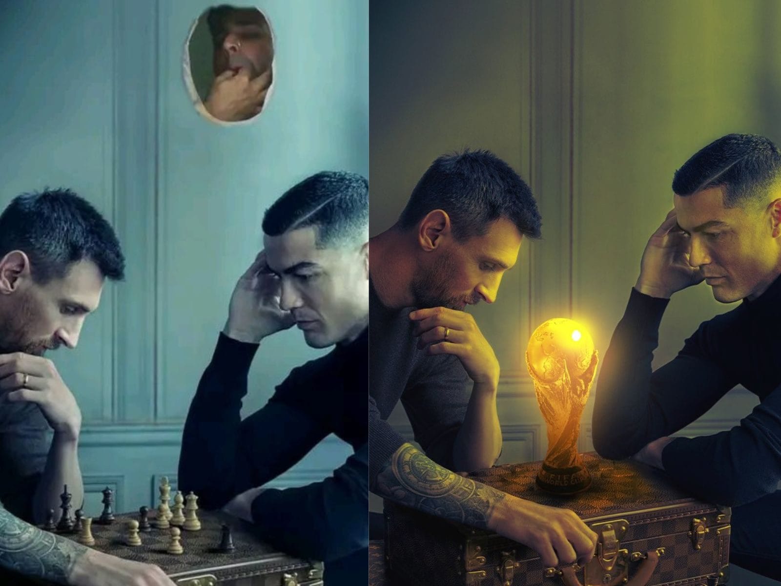 Messi, Ronaldo Play Chess In Louis Vuitton Campaign (And The