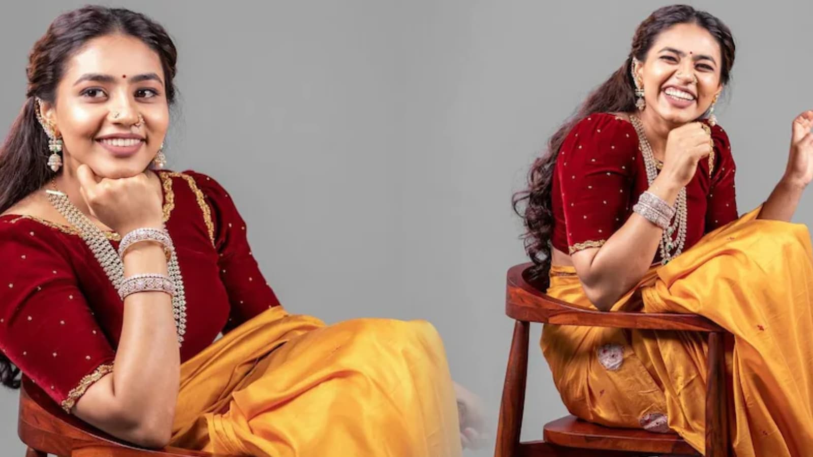 Actress Shalini Sex Photo - Sapthami Gowda Looks Elegant As She Flaunts Her Desi Avatar In This Yellow  Saree - News18