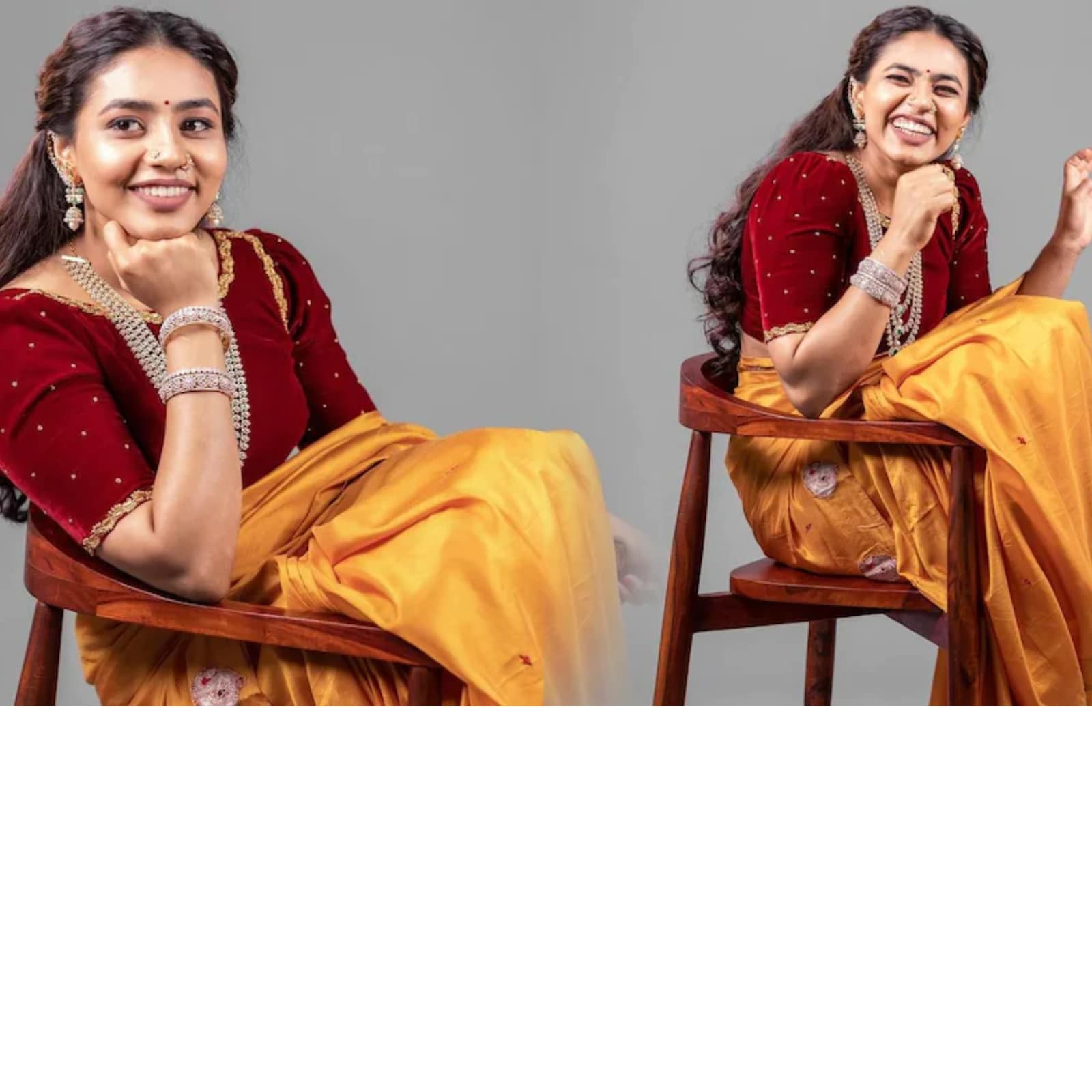 Sapthami Gowda Looks Elegant As She Flaunts Her Desi Avatar In This Yellow  Saree - News18