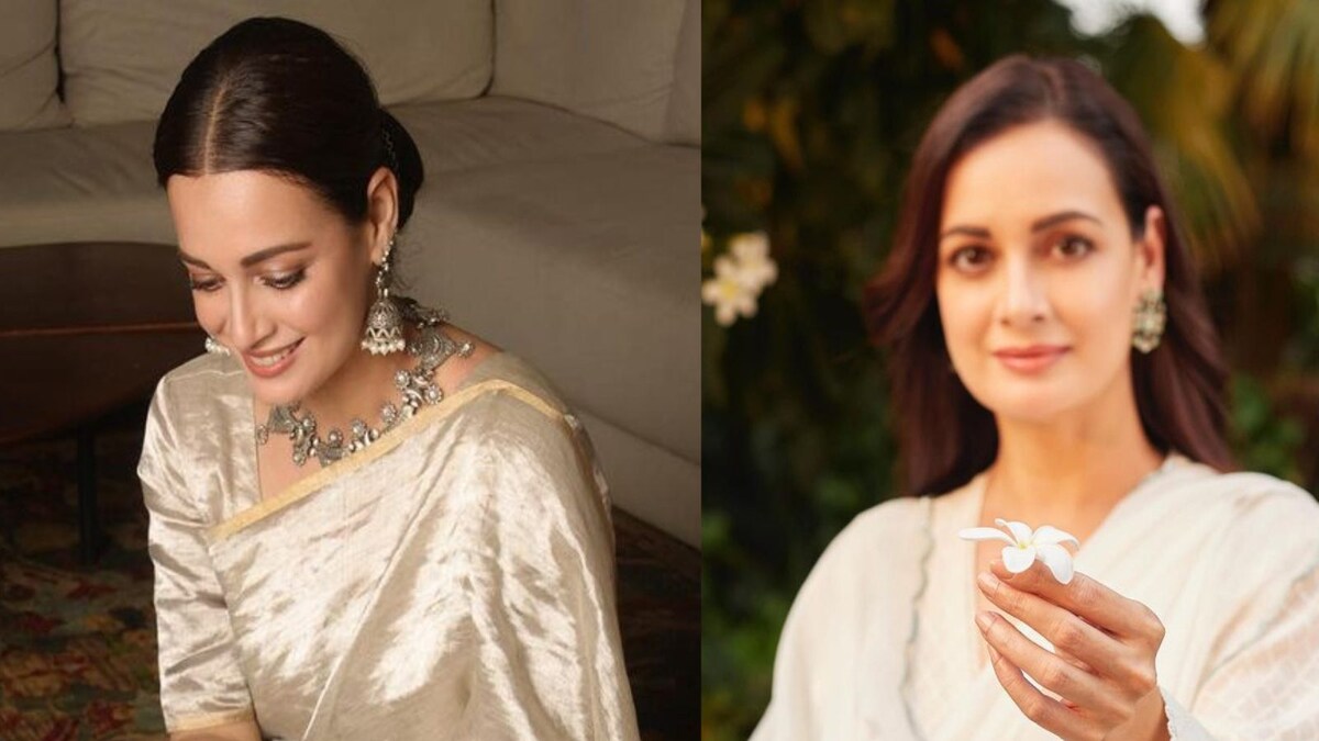 Dia Mirza Dishes Out Ultra-glam Look In Pastel-coloured Dress