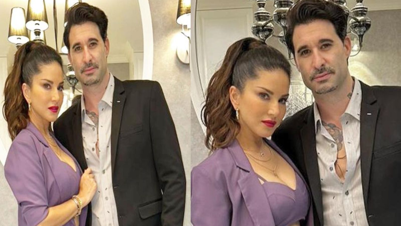 Sunny Leone Enjoys Dinner Date With Daniel Weber; Dont Miss Their Posts image