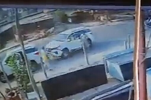 The CCTV footage of the incident went viral on social media, following which the police lodged an FIR on Sunday (Image: Twitter)