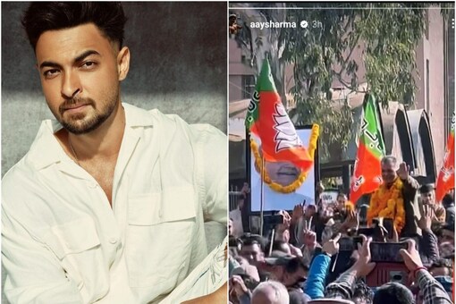 Aayush Sharma shared a celebratory video after his father Anil Sharma's win at the assembly elections in Mandi, Himachal Pradesh.