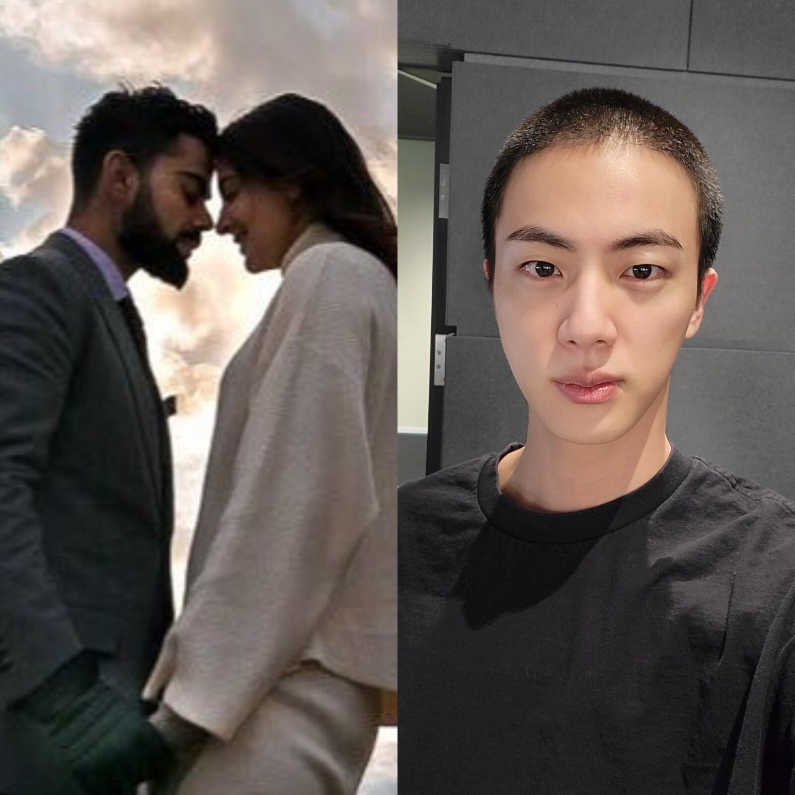 Anushka Sharma Shares Virat Kohli Memes On Anniversary, BTS' Jin Debuts Buzz Cut Ahead of Military Enlistment Anushka Sharma Shares Virat Kohli Memes On Anniversary, BTS' Jin Debuts Buzz Cut Ahead of Military Enlistment