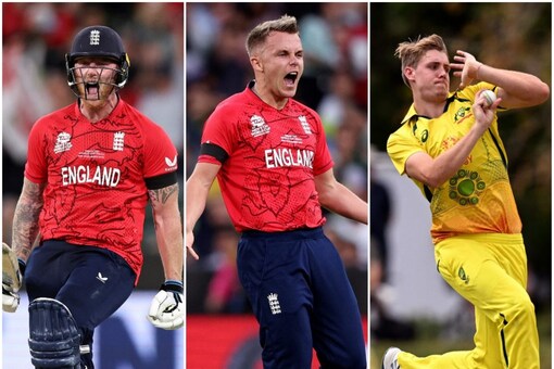 (From left) Ben Stokes, Sam Curran and Cameron Green. (AFP Photo)
