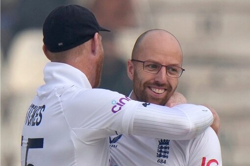 Jack Leach with Ben Stokes during 2nd Test (AP Image)