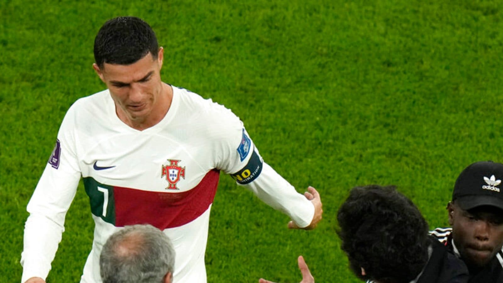 Watch: Pitch Invader Tries to Get Close to a Tearful Cristiano Ronaldo ...