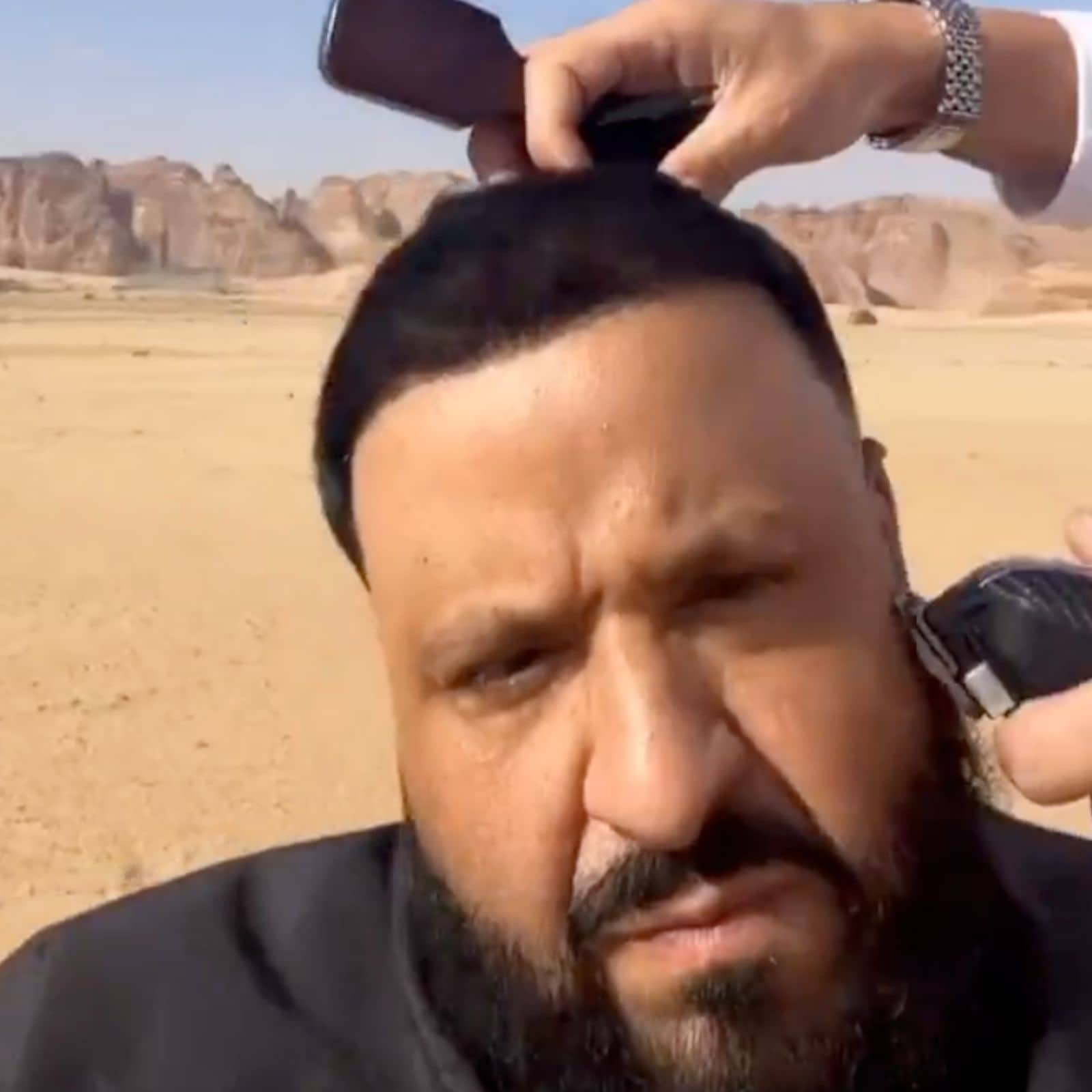 DJ Khaled Short Taper Fade Cut with Beard  Cool Mens Hair