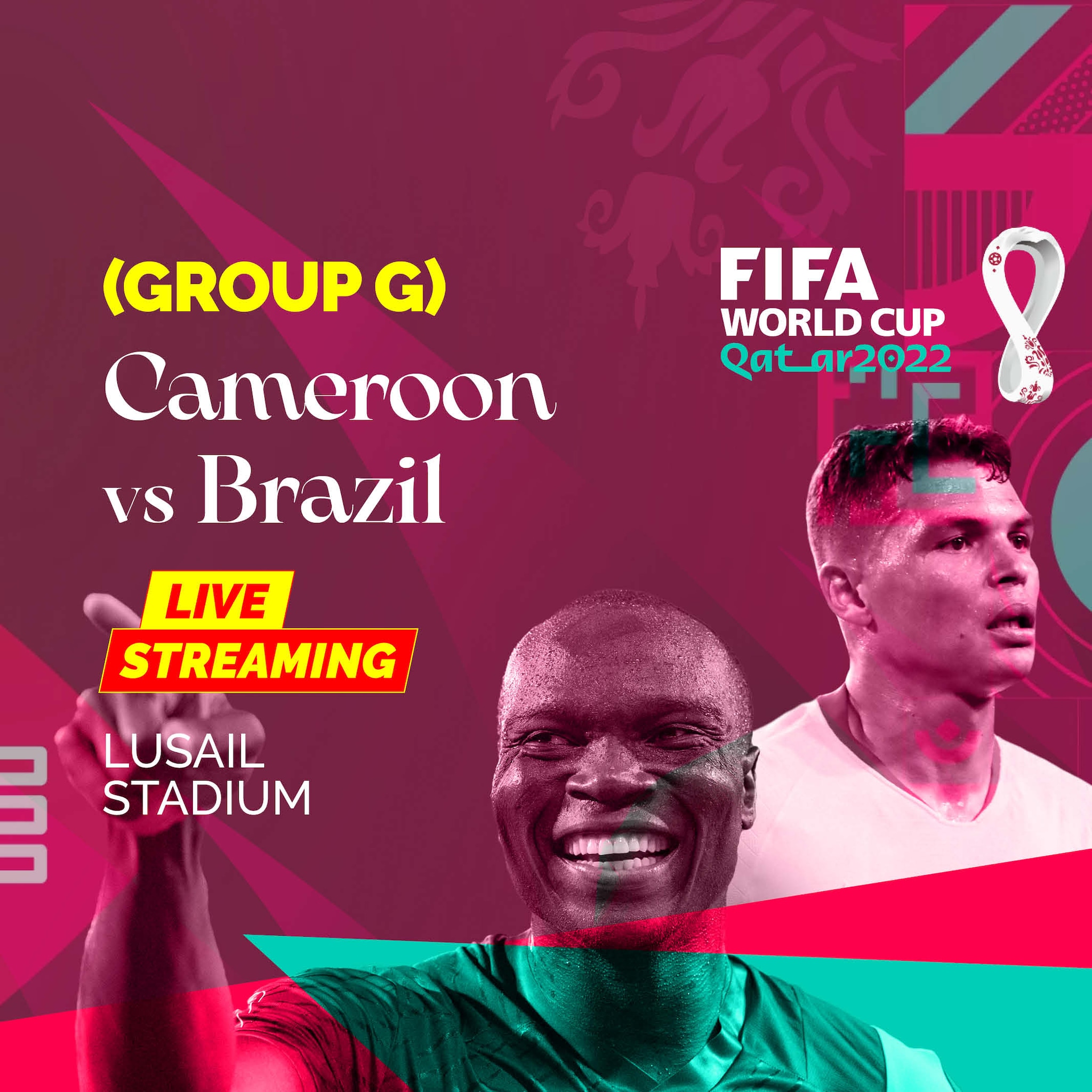 Cameroon vs Brazil Live Streaming FIFA World Cup 2022 When and Where to Watch CAM vs BRA Match Live Online and on TV