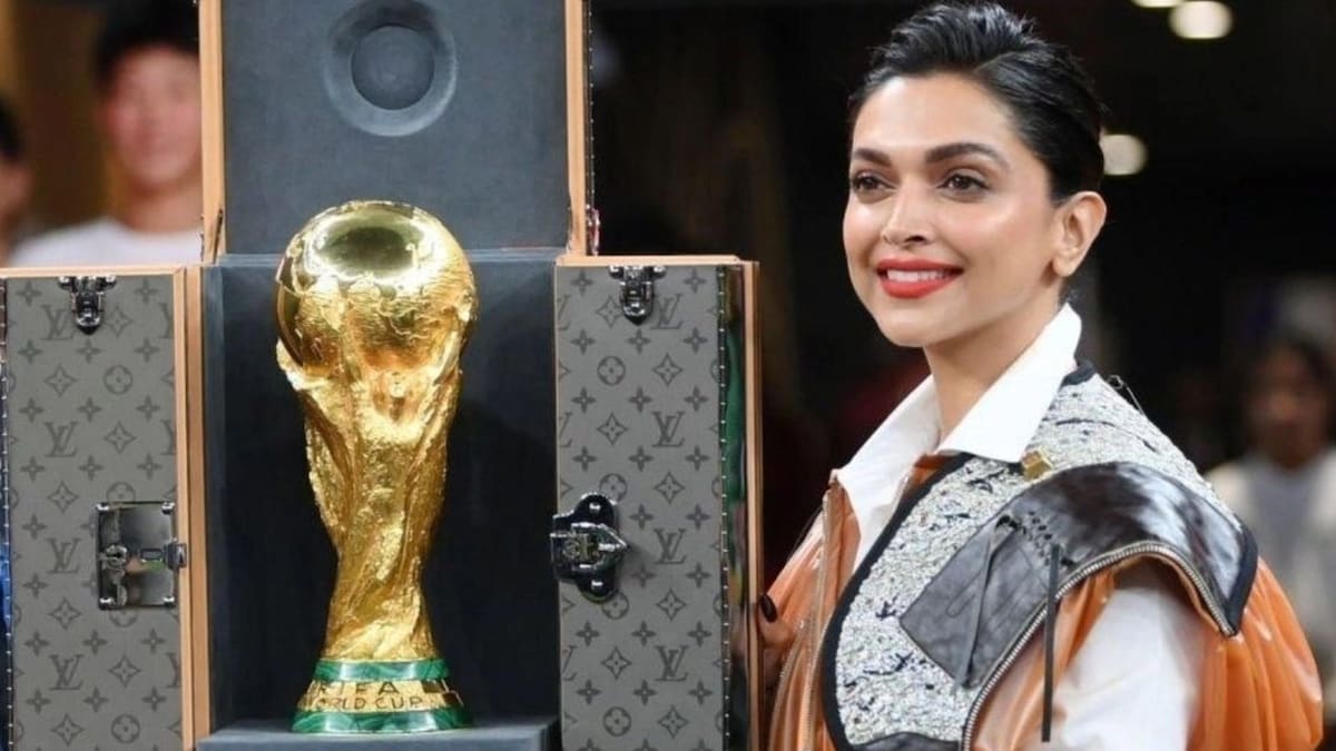 Deepika Padukone unveils FIFA World Cup 2022 trophy from a Louis Vuitton  trunk