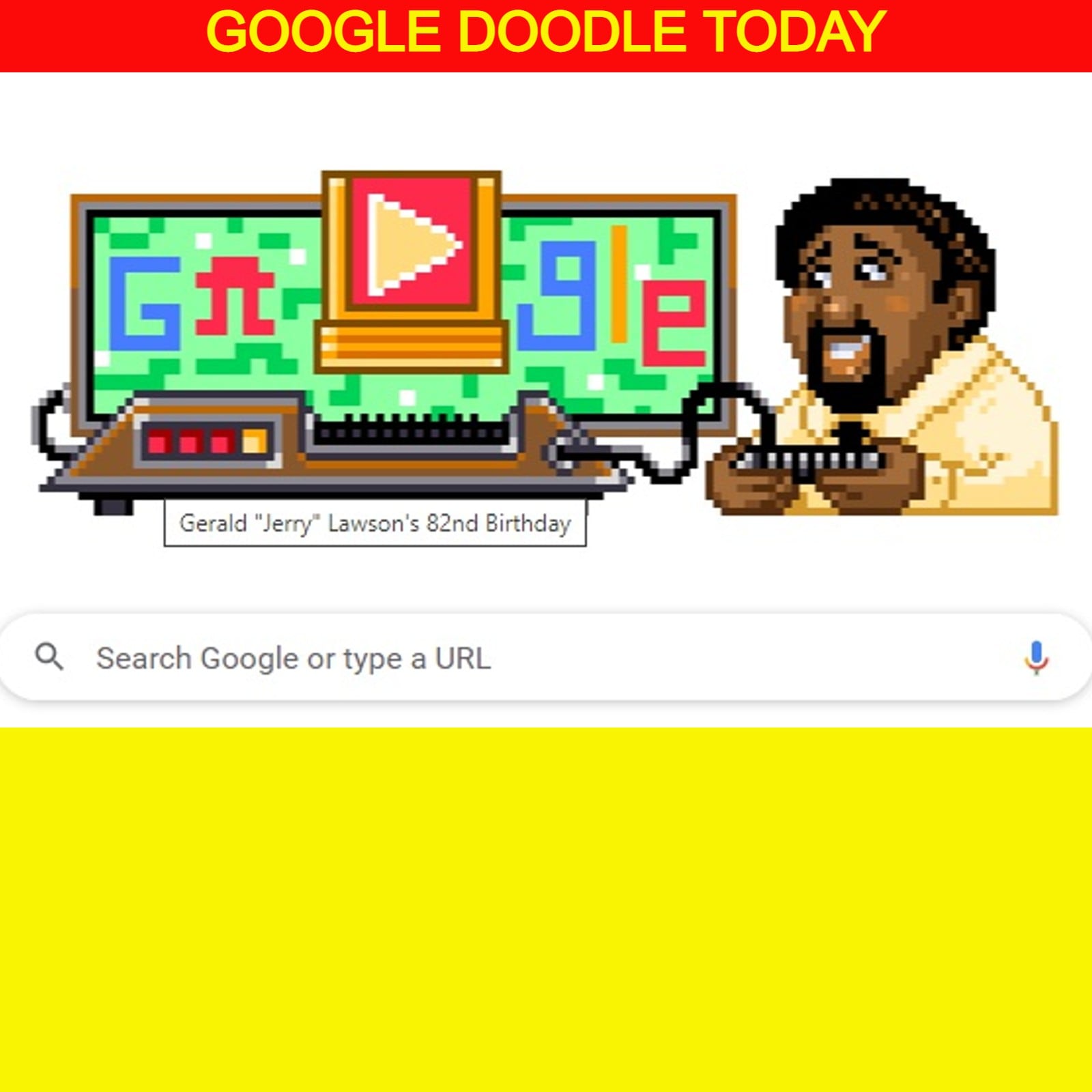 Google Doodle honours video game cartridges inventor Gerald “Jerry