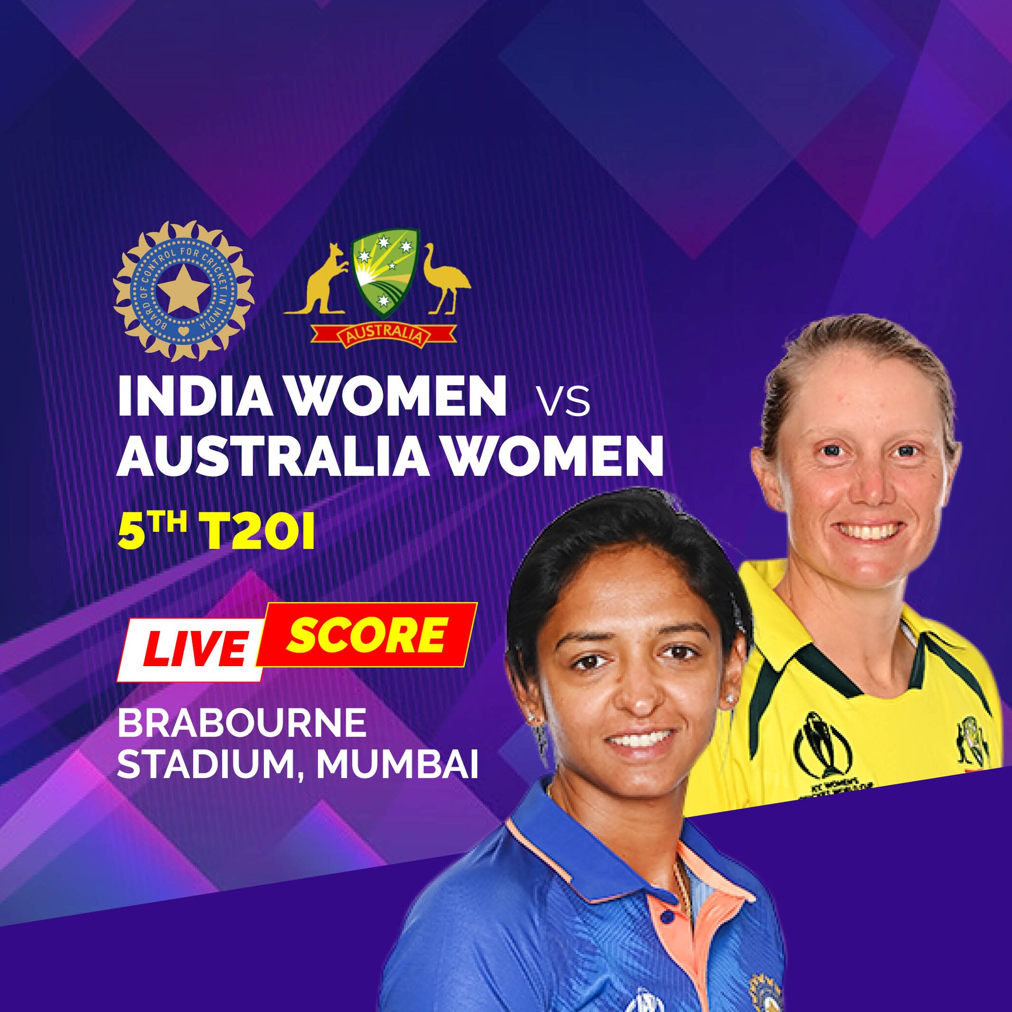 INDW vs AUSW Highlights 5th T20I Updates Graham Claims Hat-trick as India Suffer Crushing Defeat