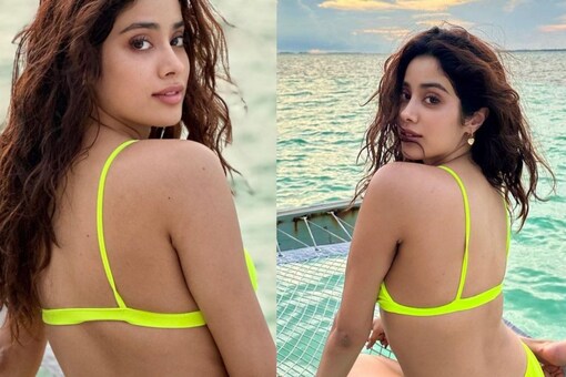 Jahnvi Kapoor drops hot bkini pics from Maldives vacay.