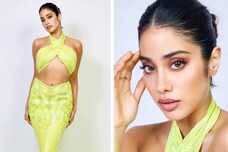 Janhvi Kapoor Flaunts Hourglass Figure In Mermaid-style Cutout Dress, Check Out The Diva's Sexy Pictures