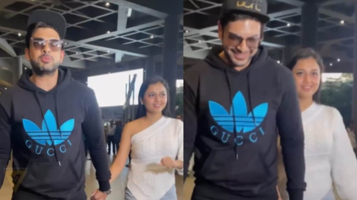 Karan Kundrra, Tejasswi Prakash Look Adorable As They Hold Hands At Airport; Fans Call Them 'Cuties'