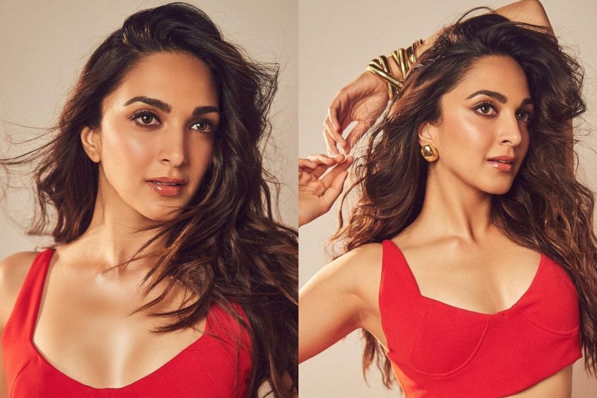 Kiara Advani's hot red look in bralette and bodycon skirt sets