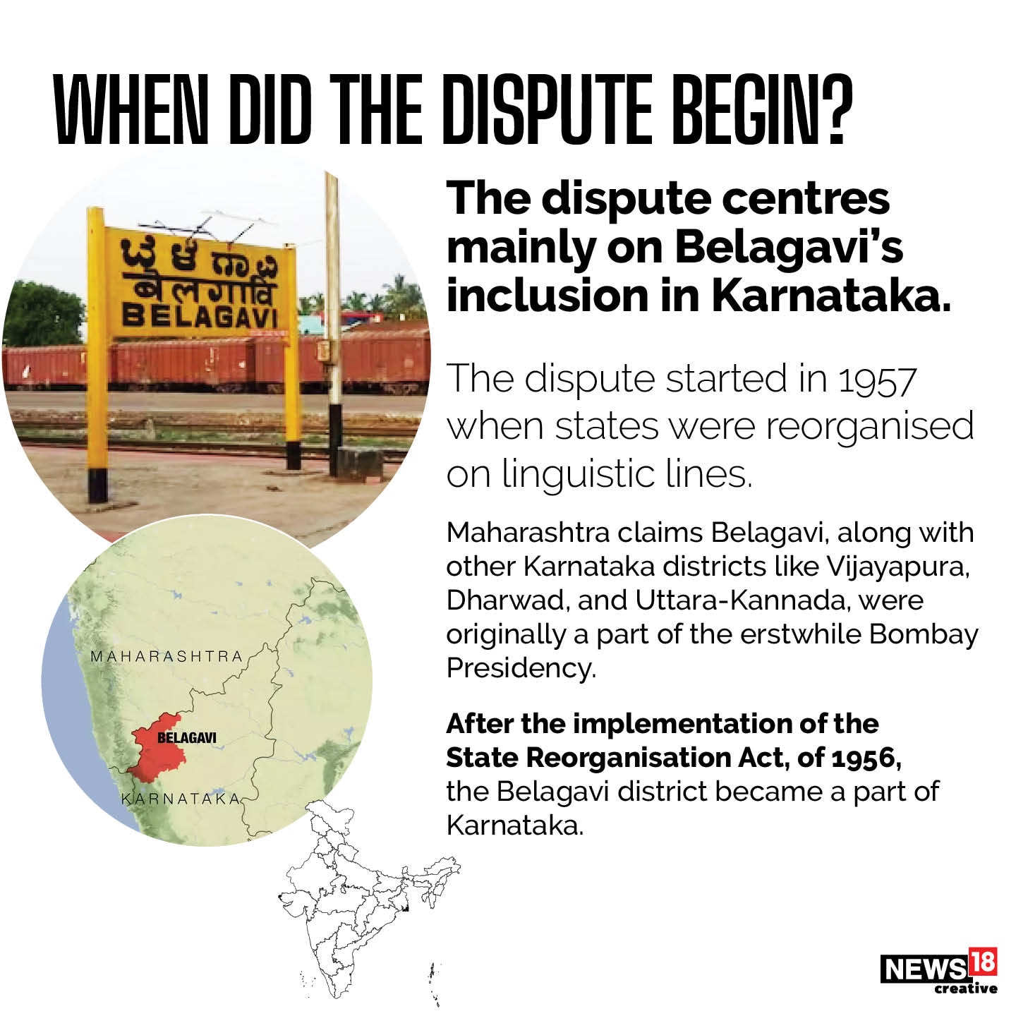 Karnataka-Maharashtra Border Row: What Is The Belagavi Dispute? All You ...