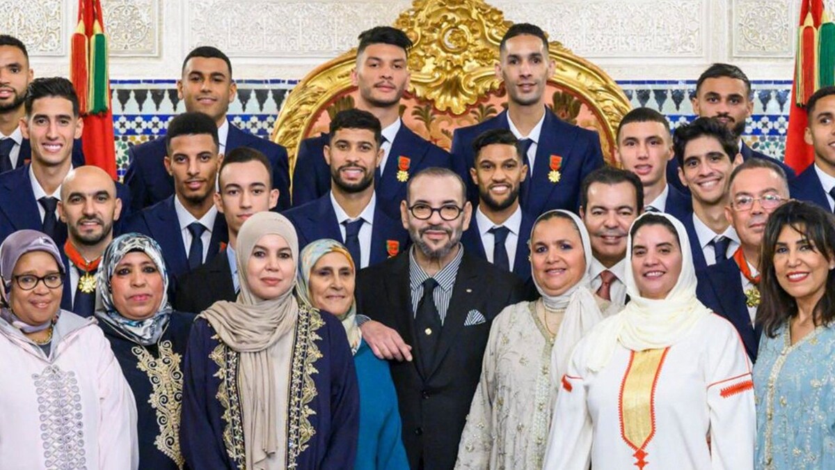 WATCH: Moroccan Players and Their Mothers Honoured By King Mohammed VI