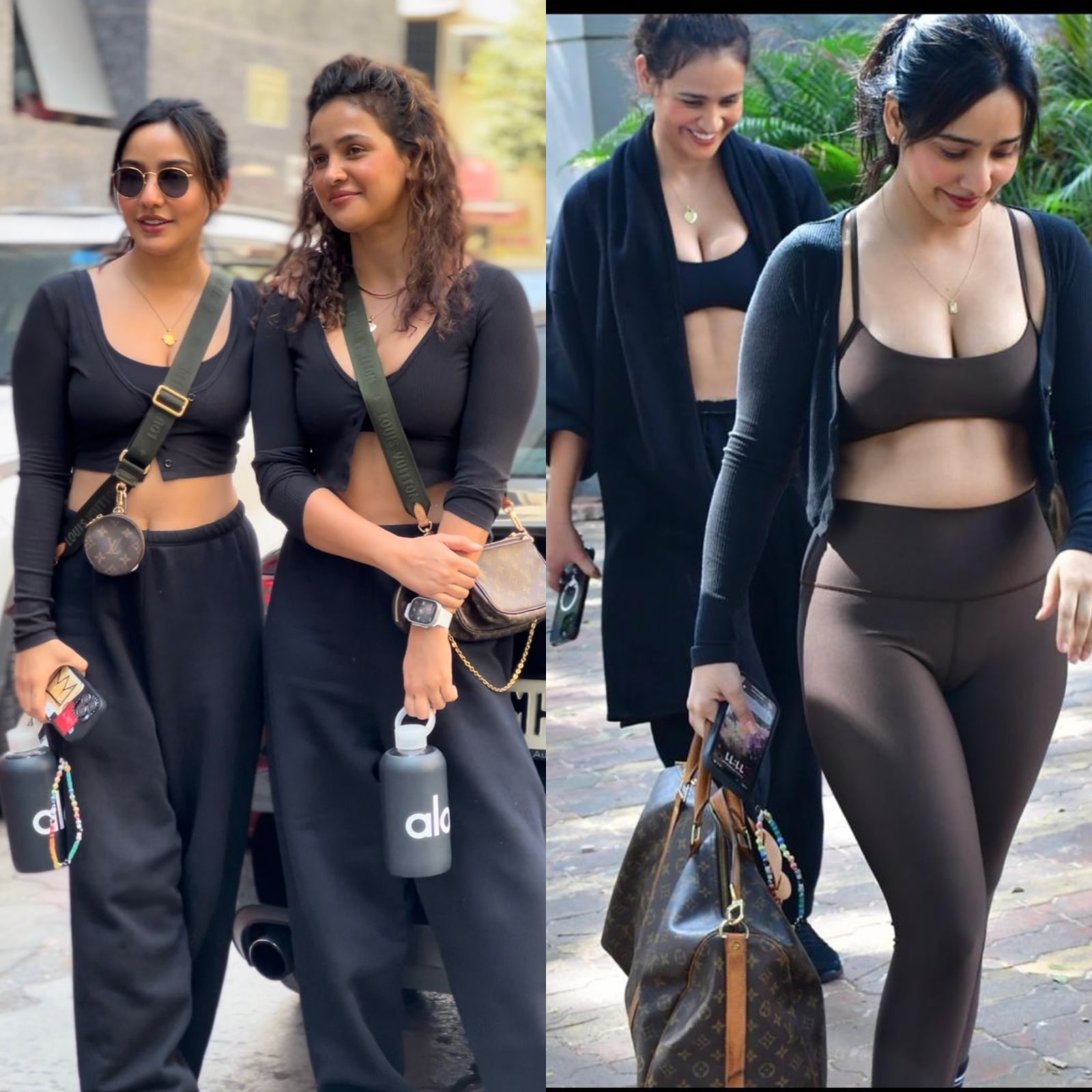 Neha and Aisha Sharma's workout wear