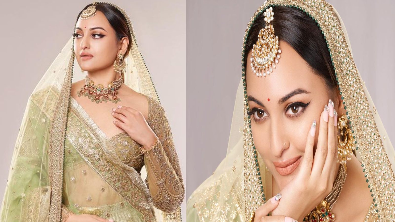 Sonakshi Sinha In Heavy Gold Lehenga Is A Clear Royalty