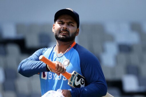 rishabh pant during a training session