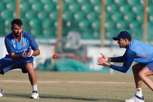 IND v BAN: Shubhman Gill with Cheteshwar Pujara (Twitter)