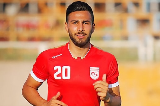 Iranian footballer Amir Nasr-Azadani (Twitter)