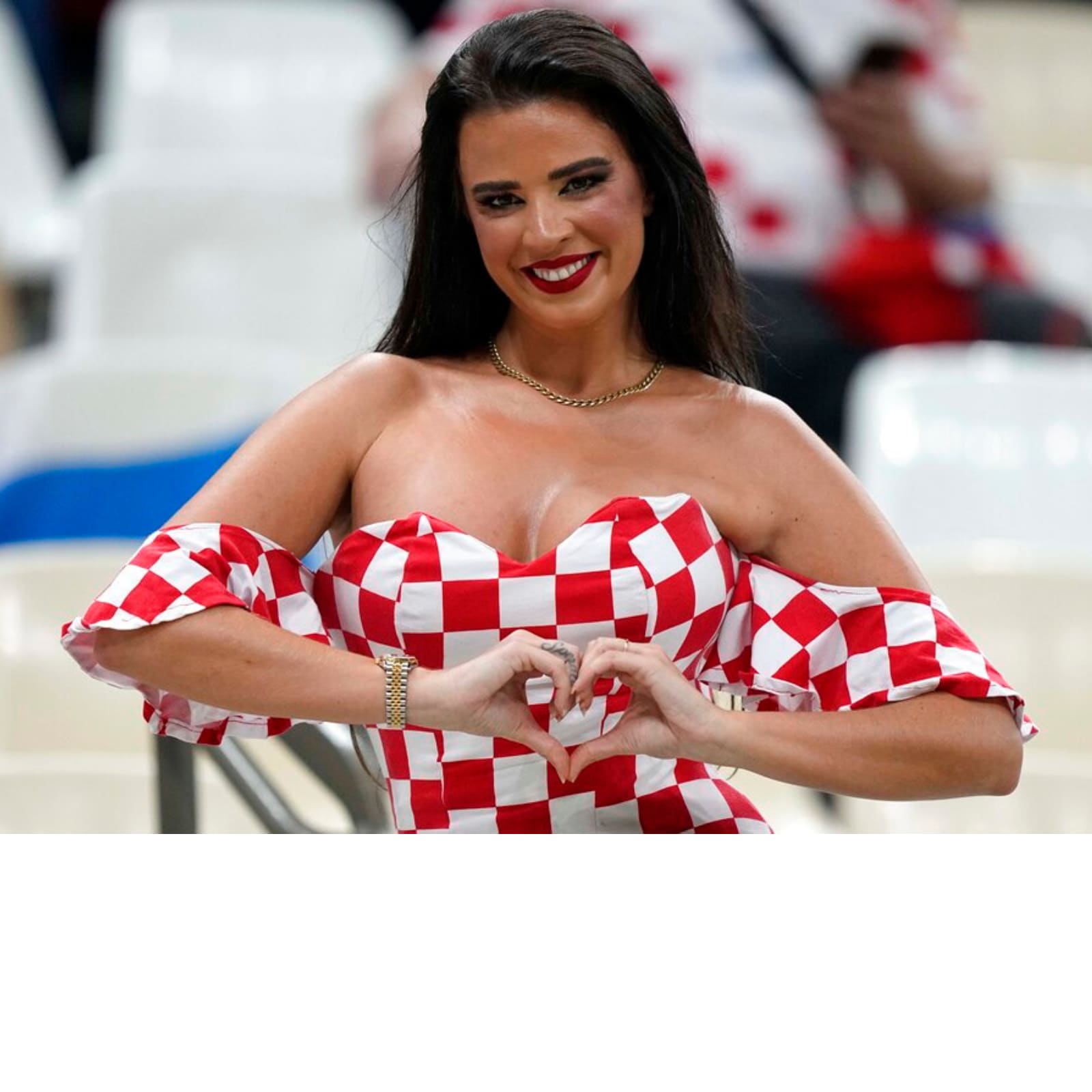 Ivana Knoll, Croatia fan and model who has been pushing the