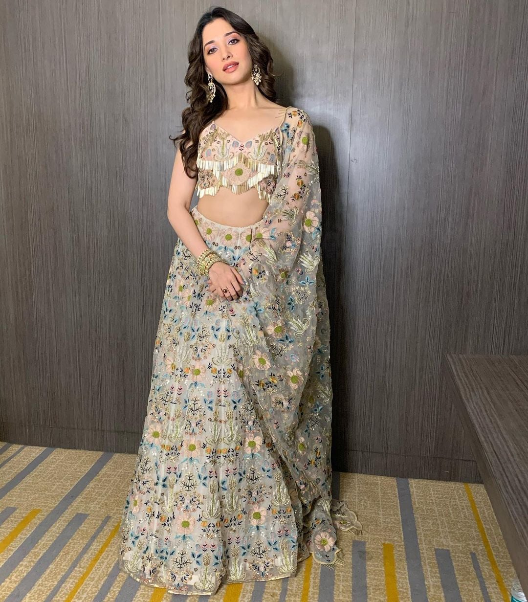 Breathtaking Tamannaah Bhatias Floral Lehenga A Mermaid Gowns Enchanting Evolution - 9xoz4fm