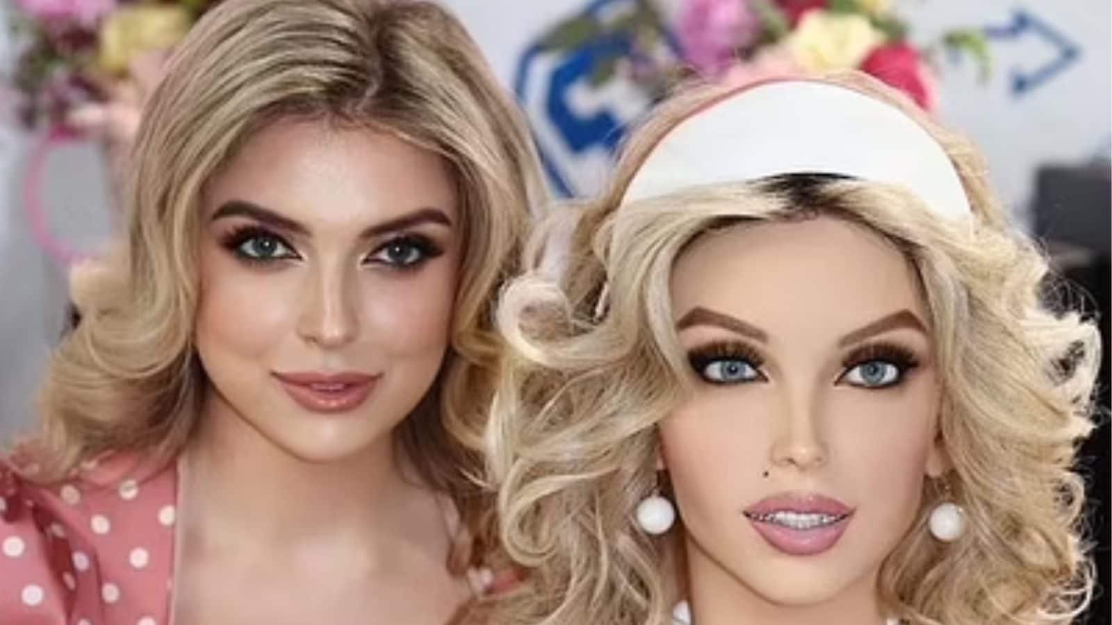 Hermoso robot que atenderá a los clientes en Donna Cyber-Cafe en Dubai en 2023