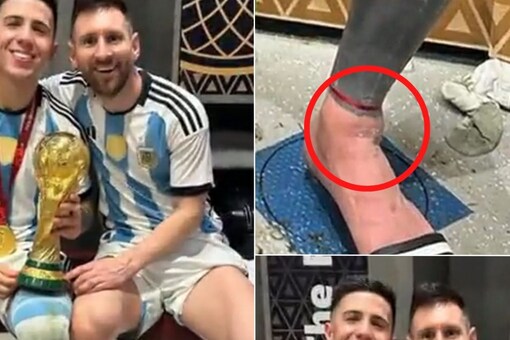 Lionel Messi Wears Four-year-old Lucky Ribbon Gifted to Him by Fan in ...